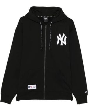 KTZ New York Yankees Logo-Print Hoodie - Black