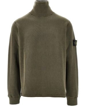 Stone Island Wool Blend Knitted Jumper - Green