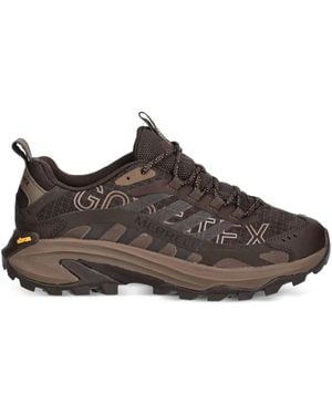 Merrell Moab Speed 2 Gore-Tex Grid-Pattern Sneakers - Brown