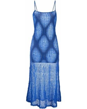 DIESEL Knitted Flared Dress - Blue