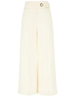 SIMONA CORSELLINI Chain-Detail Trousers - White