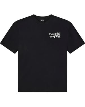 Deus Ex Machina Axis Logo-Print Cotton T-Shirt - Black