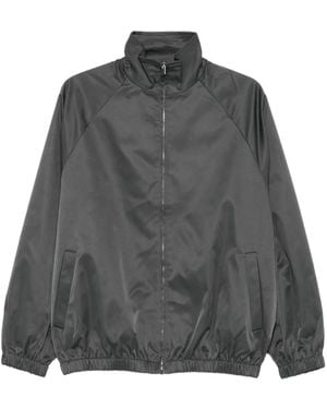 Frankie Shop Zip-Front Raglan-Sleeve Jacket - Gray