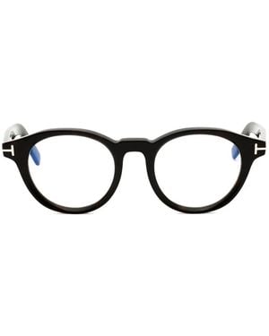 Tom Ford Full Rim Round Glasses - Black