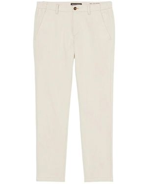 Marc O' Polo Button-Fastening Chino Trousers - White