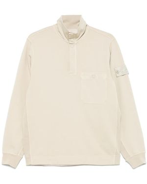 Stone Island Compass-Badge Polo Shirt - Natural