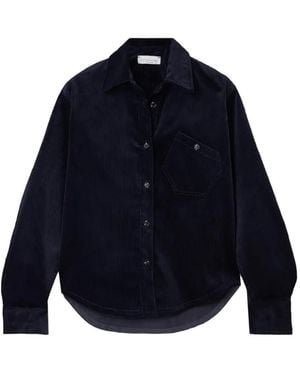 Violante Nessi Bartolomeo Corduroy Chest-Pocket Shirt - Blue