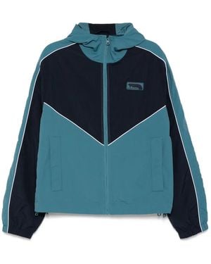 Maison Kitsuné Contrast Piping Hooded Jacket - Blue