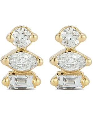 Dana Rebecca 14Kt Alexa Jordyn Diamond Stud Earrings - Metallic