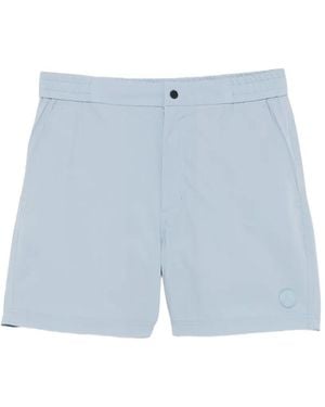 People Of Shibuya Logo-Patch Swim Shorts - Blue