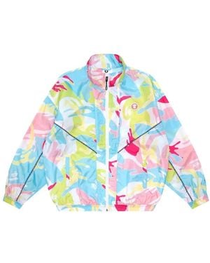 Aape By A Bathing Ape Moonface Camouflage-Print Jacket - White