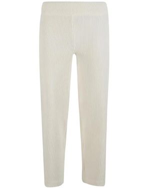 Avenue Montaigne Pantalon Alex En Lin - Blanc