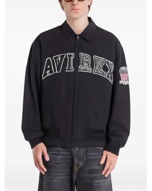 Avirex A-2 Logo-Patch Jacket - Grey