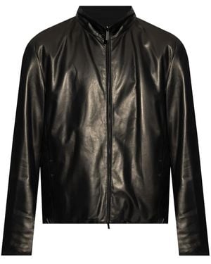 Giorgio Armani Wendbare Lederjacke - Schwarz