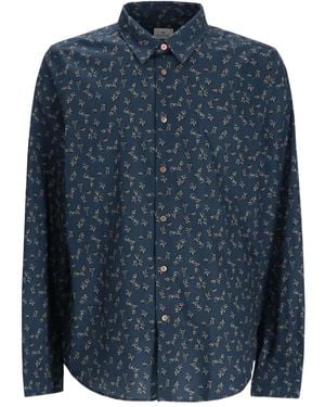 Paul Smith Overhemd Met Bloemenprint - Blauw