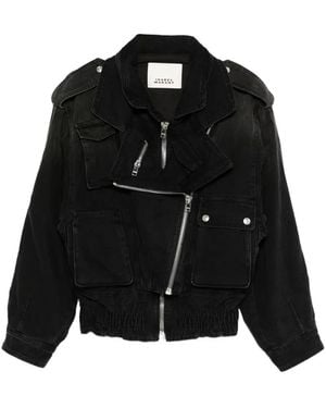 Isabel Marant ジップアップ ボンバージャケット - ブラック