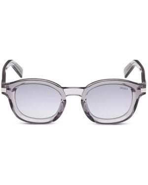 ZEGNA Round-Frame Sunglasses - Metallic