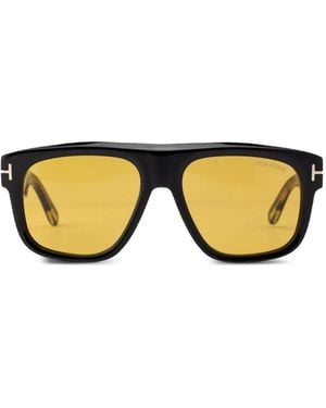 Tom Ford Icon Zonnebril Met Oversized Montuur - Geel