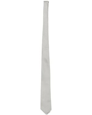 Corneliani Geometric-Pattern Tie - White