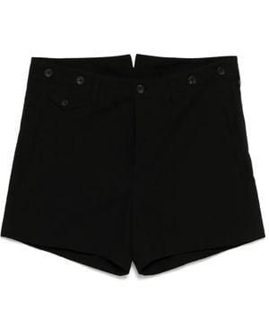 Yohji Yamamoto Drop-Crotch Shorts - Black