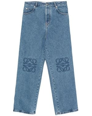 Loewe Jeans A Gamba Ampia - Blu