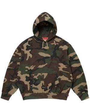 Supreme Logo-Print Hoodie - Black