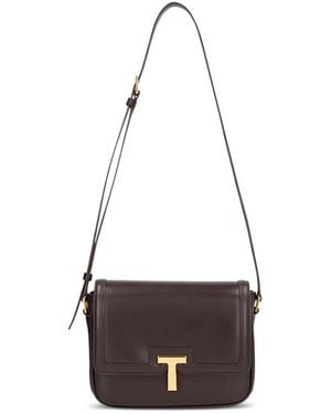 Tom Ford Wallis Leather Shoulder Bag - White