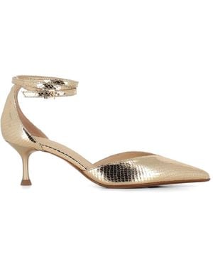 Sergio Levantesi Camelia Point-Toe Heeled Pumps - Metallic