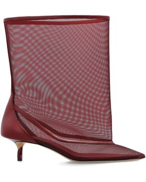 Jacquemus The Tourni Mesh Boots - Purple