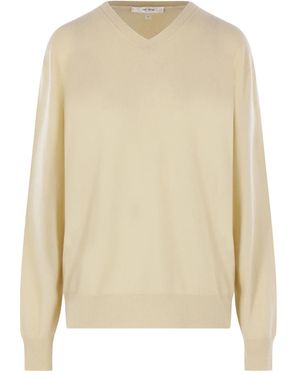 The Row Jersey con cuello en V - Neutro