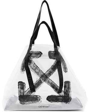 Off-White c/o Virgil Abloh Heritage Day Off Arrows Ripstop Tote Bag - White