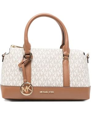 Michael Kors Small Andie Logo-Charm Tote Bag - Pink