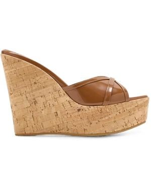 Malone Souliers Perla Wedge Sandals - Brown
