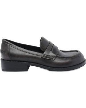Ash Penny-Slot Loafers - Black