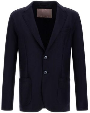 Herno Single-Breasted Patch-Pocket Blazer - Blue