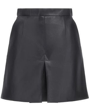 Roberto Cavalli Falda Con Abertura Frontal - Gris