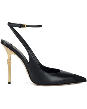 Elisabetta Franchi 105Mm Falcon Slingback-Heel Court Shoes - Black