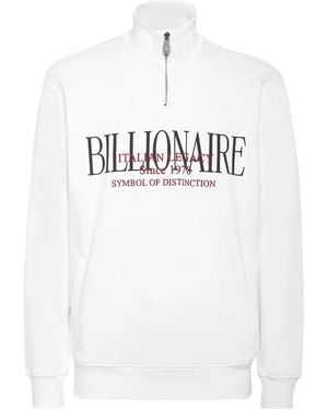 Billionaire Sweater Met Logoprint - Wit