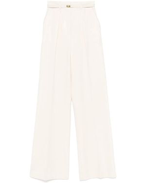 Elisabetta Franchi Wool Pants - White
