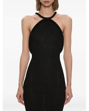 Christopher Esber Nyx Maxi-Dress Met Halternek - Zwart
