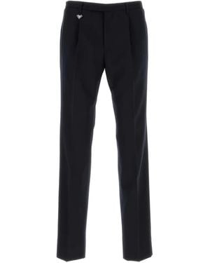 Prada Hose mit Bundfalten - Blau
