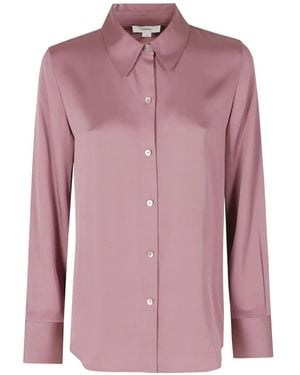 Vince Seidenhemd Mit Schmalem Schnitt - Pink