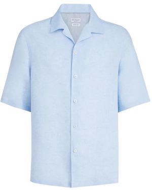 Brunello Cucinelli Linen Shirt - Blue