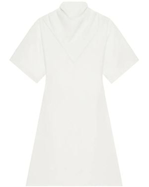 Courreges High Neck A-Line Dress - White