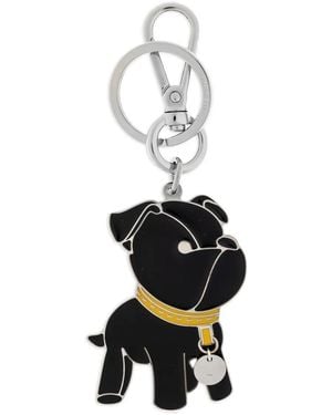 Fendi Dog Pendant Keyring - White