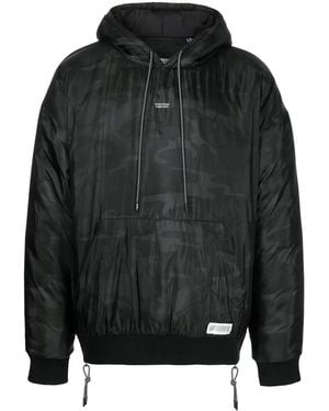 Mostly Heard Rarely Seen Logo Hooded Jacket - Black