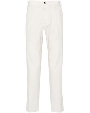 Dell'Oglio Mid-Rise Tapered Chinos - White
