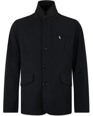 Moorer High-Collar Jacket - Black