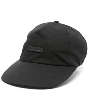 Fear Of God Gorra Con Parche Del Logo - Negro