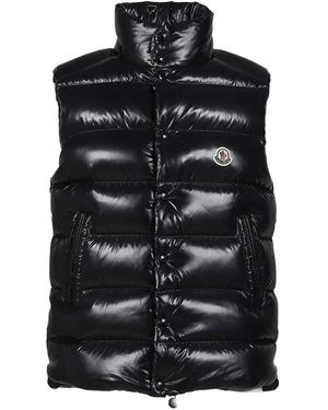 Moncler ハイネック キルティングベスト - ブラック